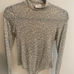 Lelis muted cheetah print bodysuit